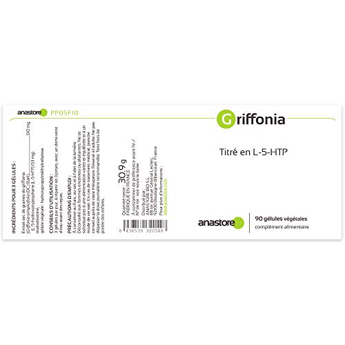 GRIFFONIA SIMPLICIFOLIA * OFERTA 3+1 GRATIS * 170 mg / 360 cápsulas * Titulado al 30% min en L - 5 - HTP * Cerebro, Energia, Equilibrio emocional, Músculos & esqueleto, Peso, Sueño