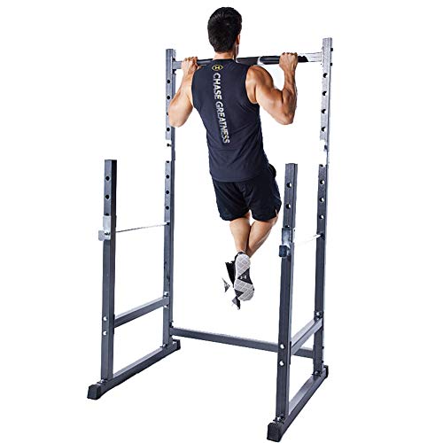 Grist CC Multifuncional Squat Rack Stand, Ajustable Desmontable Estante De Barra con Pesas Entrenamiento De Fuerza Equipo