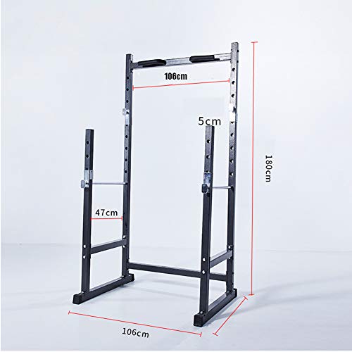 Grist CC Multifuncional Squat Rack Stand, Ajustable Desmontable Estante De Barra con Pesas Entrenamiento De Fuerza Equipo