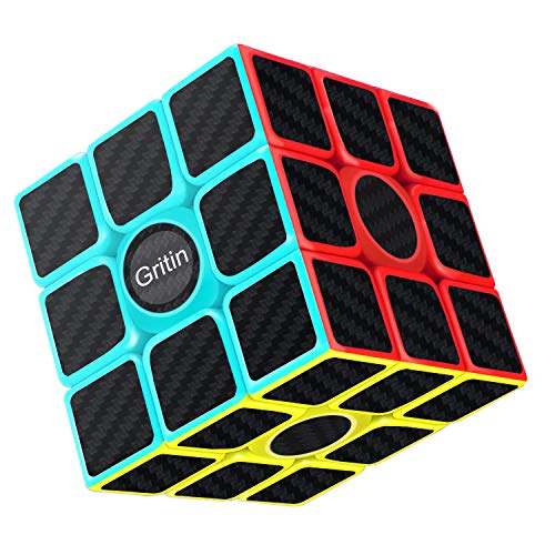 Gritin Cubo Mágico, Cubo de Velocidad 3x3x3 Puzzle Inteligencia Mágico Speed Cubo Rompecabezas y Fácil Giro, Súper Duradero