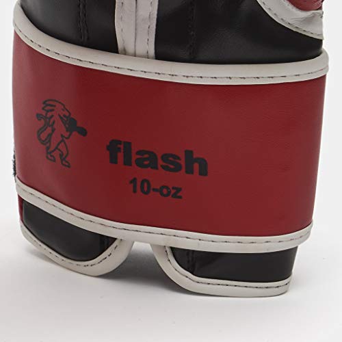 Guantes de Boxeo Leone Flash (Rojo, 10 oz)
