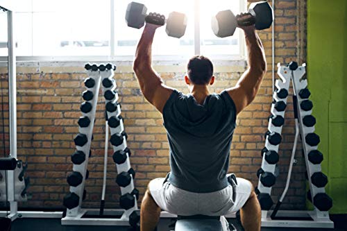 Guantes de Crossfit para Gimnasio, Calleras sin Dedos para Musculacion en Gym y Calistenia, Dominadas en Barra, Pesas, Mancuernas, Kettlebell para Mujer y Hombre (Negro, L)