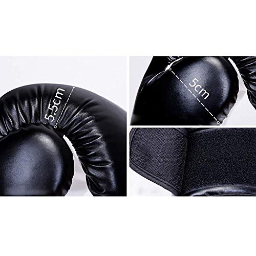 Guantes de entrenamiento de boxeo Guantes de 12oz espesado cuero de la PU for el entrenamiento del boxeo Guantes de boxeo tailandés de Muay MMA de entrenamiento de los guantes de boxeo Muay Thai Boxin