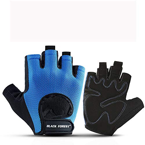 Guantes de gimnasio Guantes antideslizantes del levantamiento de pesas Equipo palma guantes de equitación los deportistas mitad de fitness dedo para Pull Ups, Cross Training, Fitness, WODs y lev