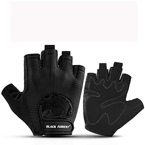 Guantes de gimnasio Guantes antideslizantes del levantamiento de pesas Equipo palma guantes de equitación los deportistas mitad de fitness dedo para Pull Ups, Cross Training, Fitness, WODs y lev