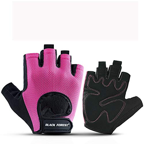 Guantes de gimnasio Guantes antideslizantes del levantamiento de pesas Equipo palma guantes de equitación los deportistas mitad de fitness dedo para Pull Ups, Cross Training, Fitness, WODs y lev