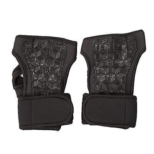 Guantes de gimnasio Guantes diseñador de pulsera pulsera de la pesa de fitness palma unisex de pesas fitness Deportes para Pull Ups, Cross Training, Fitness, WODs y lev ( Color : Black , Size : XXL )