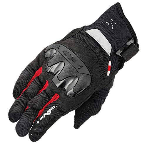 Guantes de Moto Guantes de conducción de Dedos completos Guantes de Moto/Bicicleta/Moto de Carreras Verano Transpirable - Camuflaje Azul, L