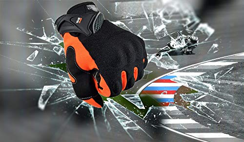 Guantes Suaves para Todos los Dedos con Pantalla táctil para Equipo al Aire Libre para Trabajo en Motocicleta - SU09 Negro, XXL