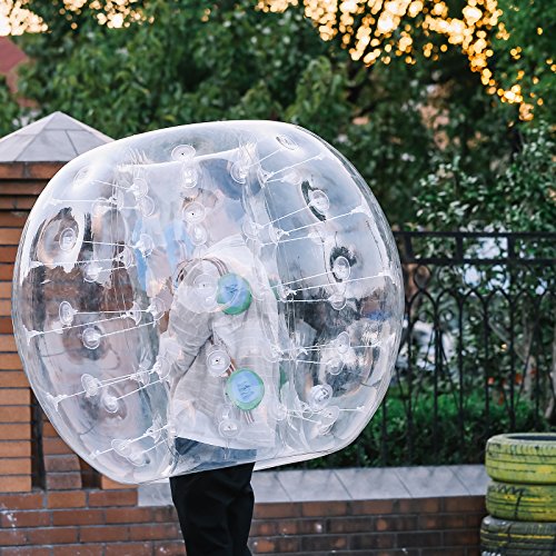 Guellin Pelota de Burbuja Bolas de Fútbol con Burbujas Bola Inflable de Zorb para los Niños y Adultos Inflatable Bumper Ball (2X1.5M)