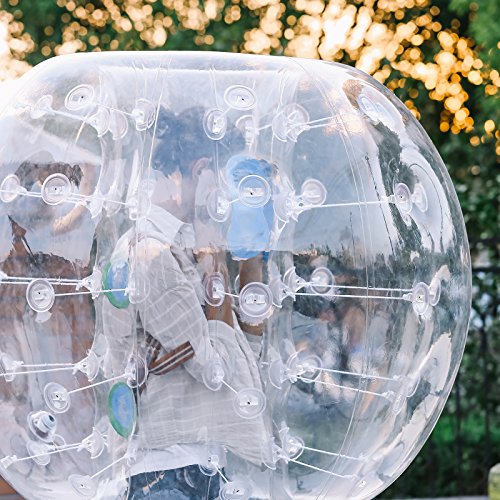 Guellin Pelota de Burbuja Bolas de Fútbol con Burbujas Bola Inflable de Zorb para los Niños y Adultos Inflatable Bumper Ball (2X1.5M)