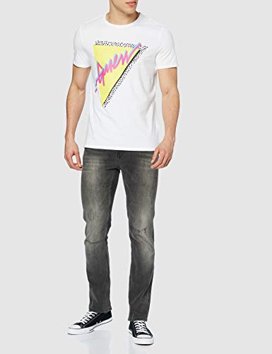 Guess Cn SS So Fresh tee Camiseta, Bianco, L para Hombre