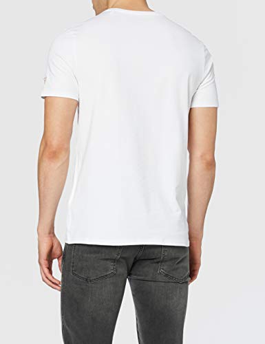 Guess Cn SS So Fresh tee Camiseta, Bianco, L para Hombre