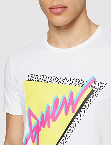 Guess Cn SS So Fresh tee Camiseta, Bianco, L para Hombre