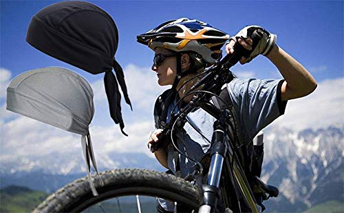 GUIFIER Bandana de Ciclismo,Gorro Bandana Deportivos Pañuelo Cabeza,Gorras de Ciclismo Transpirable Sombrero Pirata Casquillo para Correr, Bicicleta, Motocicleta, Calavera, Debajo del Casco, Diadema