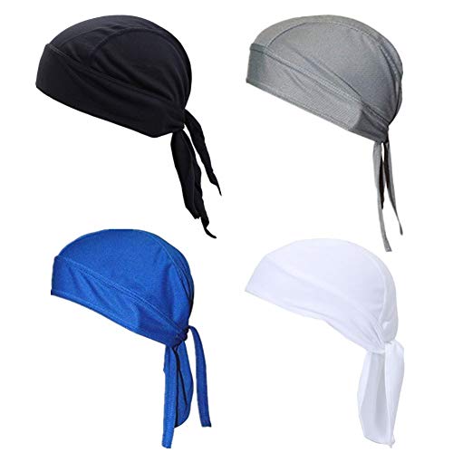 GUIFIER Bandana de Ciclismo,Gorro Bandana Deportivos Pañuelo Cabeza,Gorras de Ciclismo Transpirable Sombrero Pirata Casquillo para Correr, Bicicleta, Motocicleta, Calavera, Debajo del Casco, Diadema