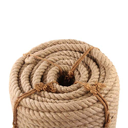 Guita YINUO Cuerda de cáñamo for Exteriores Cuerda de cáñamo for Exteriores - 35mm / 40mm 5-10m Cuerdas de Yute Guita Cordón de cáñamo Natural Rústico Country Craft DIY Accesorios Hechos a Mano