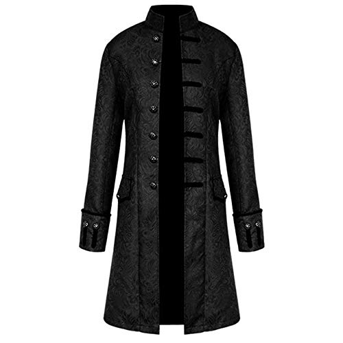 Gusspower Chaqueta Retro Steampunk Gotico Chaqueta de Manga Larga Ropa Larga de La Vendimia Viste Traje de Cosplay para Hombres