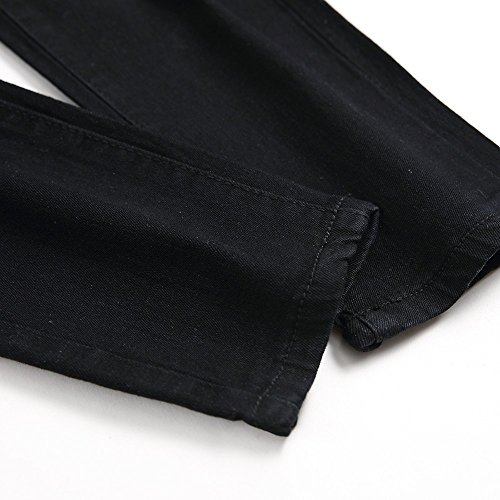 Gusspower Pantalones Vaqueros Hombres Rotos Pitillo Slim Fit Skinny Pantalones Casuales Elasticos Agujero Pantalón Personalidad Jeans