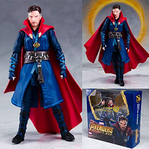 GYH Doctor Strange Double Alliance Avengers 3 Infinite War Dr. Singular PVC Modelo de Juguete para niños Muñeca Modelo de Mano Alto 15 cm (#)''