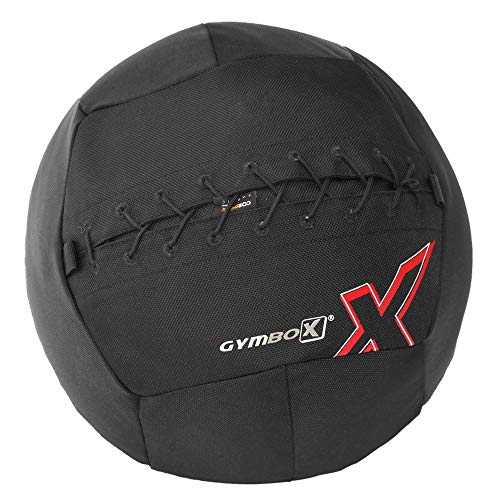 GYMBOX® Wall-Ball Bola Medicinal innovadora Ejercicios funcionales de Lanzamiento y Captura Entrenamiento de Fuerza Blanda de 4 a 10 Kg.