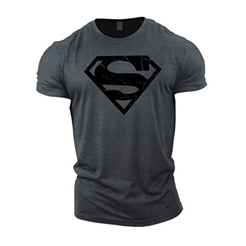 GYMTIER Camiseta Culturismo Hombre - Superhero Vascular - Top Entrenamiento Gimnasio