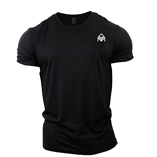 GYMTIER Camiseta Gimnasia | Entrenamiento Musculación Hombre Top Ropa Plain