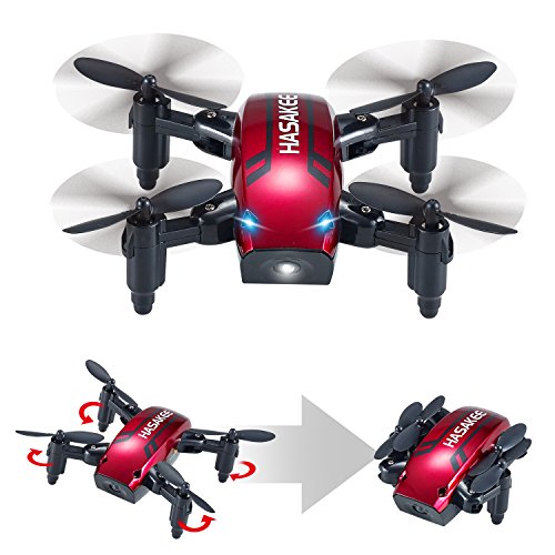 H6 Mini Drone Plegable con Control de Altura y Modo sin Cabeza 2.4GHz 4CH 6-Axis Gyro RC Quadcopter con Flips 3D,Bueno para Principiantes