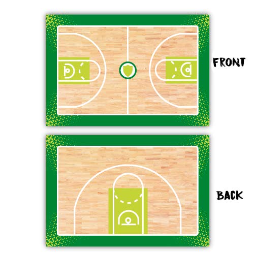 Haberdashery Online Pizarra Deportiva Doble Cara Táctica. Baloncesto. Tabla de Entrenamiento Personalizada de Equipo.