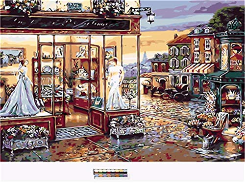 HACLJPP Puzzles 150 Piezas, Tienda De Ropa De Calle para Mujer, Decoración para El Juego De Juguetes para El Hogar, Convient Aux Adultes Et Aux Enfants, 10X15Cm