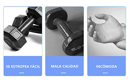 Haioo Mancuernas Ajustables 1-1,5 KG Set de Mancuerna para Ejercicio Fitness Entrenamiento en Casa Gimnasio Pesos