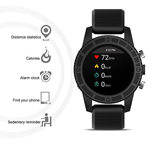 HAIT Reloj Inteligente 4G 1.3G Quad-Core 1 + 16GB Android 7.0 Frecuencia Cardíaca GPS Unicom 4G Move 2G Bluetooth 4.0