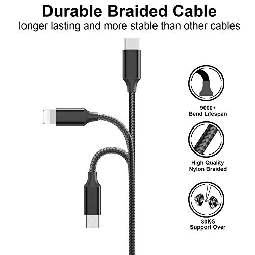 HAKUSHA 3 en 1 Multi Cable de Carga, 2M Nylon Multi USB Cargador Cable Múltiples Micro USB Tipo C para Android Samsung Galaxy S10/S9/ S8/ S7/ A5, Huawei P30, P20,Honor