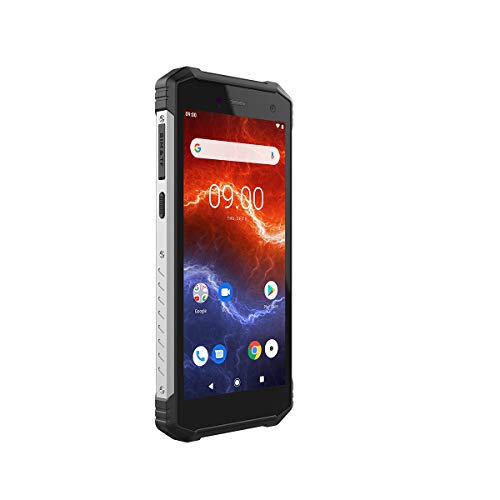 Hammer Energy 2 5,5“ HD+ IPS, Mega batería de 5000 mAh con Carga rápida, IP68, IK05, LTE, Smartphone a Prueba de Agua, Cuatro nucleos 2Ghz, 3GB + 32GB, NFC, Dual SIM - Plata