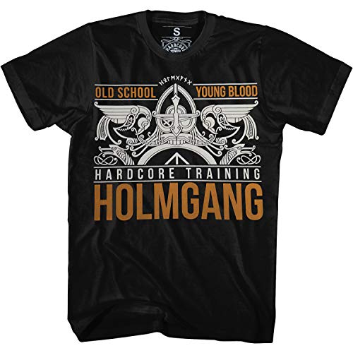 Hardcore Training Holmgang Viking T-Shirt Men's Camiseta Hombre Fitness Workout Ejercicio Corriendo Running Ropa Basica Deportiva