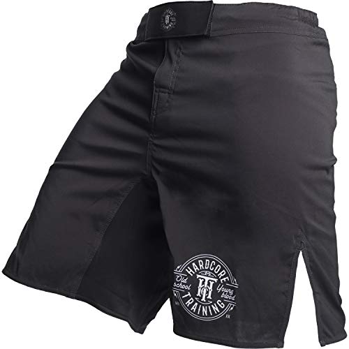 Hardcore Training Recruit Fight Shorts Hombre Pantalones Cortos MMA BJJ Boxeo Grappling Fitness No Gi