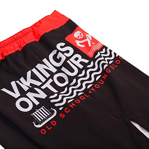 Hardcore Training Vikings On Tour Fight Shorts Hombre Pantalones Cortos MMA BJJ Boxeo Grappling Fitness No Gi