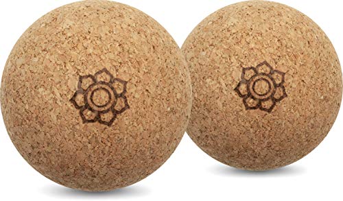 Harmony Ball - Pelota de masaje de corcho – hipoalergénica y 100% producto natural ecológico para masaje de fascia y automasaje – Fabricado en la UE