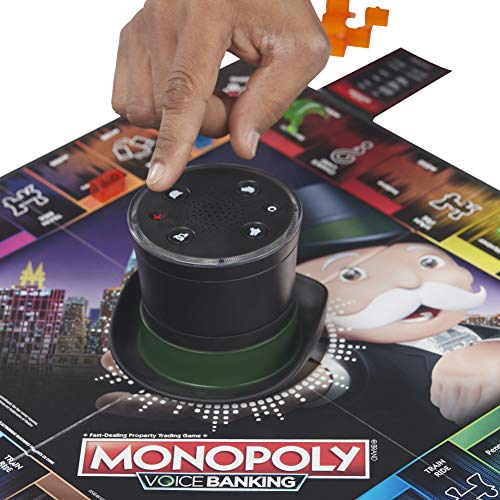 Hasbro Gaming- Monopoly Voice Banking, Juego Familiar controlado por Voz a Partir de 8 años, Multicolor (E4816GC2)