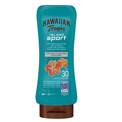 Hawaiian Tropic Lotion Island Sport SPF 30 - Crema Solar, 180 ml
