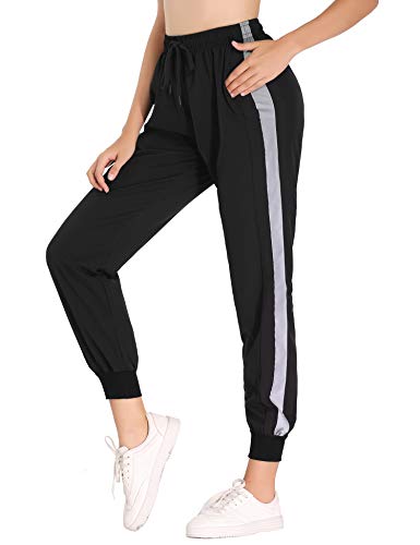 Hawiton Pantalon Chandal Mujer Largos Pantalones de Deporte Secado Rápido Pantalones Deportivos Yoga Fitness Jogger