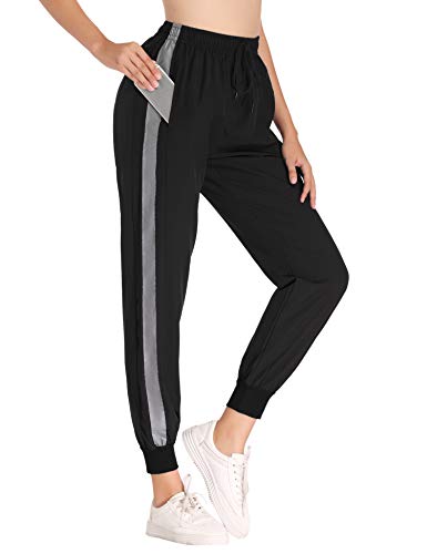 Hawiton Pantalon Chandal Mujer Largos Pantalones de Deporte Secado Rápido Pantalones Deportivos Yoga Fitness Jogger