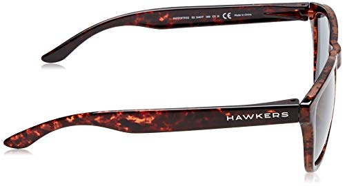 HAWKERS Gafas de Sol ONE Carey Black, para Hombre y Mujer, con Montura Havana Style y Lente Oscura, Protección UV400