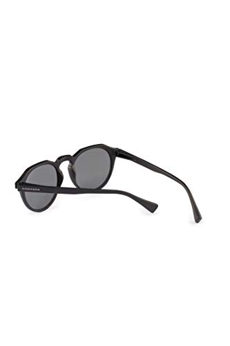 HAWKERS · Gafas de Sol Warwick Carbon Black, para Hombre y Mujer, un clásico renovado que combina montura en negro mate y lentes azules con efecto espejo, Protección UV400