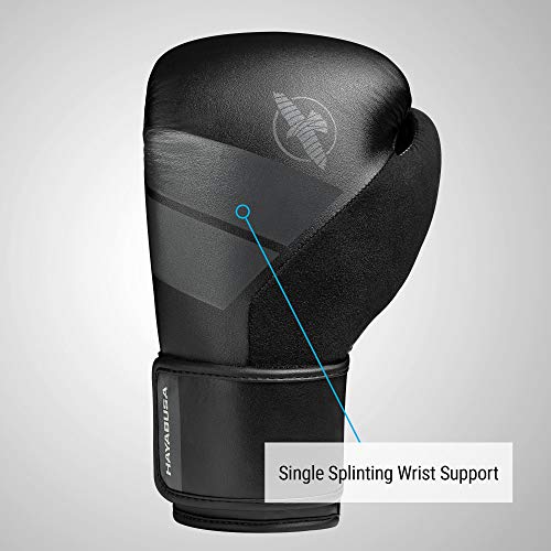 Hayabusa S4 - Guantes de boxeo, color negro, 12 onzas