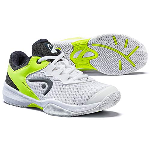 Head Sprint 3.0 Jnr, Zapatillas de Tenis Unisex Adulto, Blanco (White/Navy Yellow Whny), 37 EU