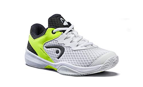 Head Sprint 3.0 Jnr, Zapatillas de Tenis Unisex Adulto, Blanco (White/Navy Yellow Whny), 37 EU