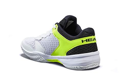 Head Sprint 3.0 Jnr, Zapatillas de Tenis Unisex Adulto, Blanco (White/Navy Yellow Whny), 37 EU