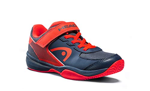 Head Sprint Velcro 3.0 Jnr, Zapatillas de Tenis Unisex Niños, Azul (Dark Blue/Neon Red Mnnr), 30 EU