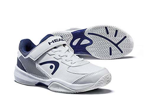 Head Sprint Velcro 3.0 Jnr, Zapatillas de Tenis Unisex Niños, Blanco (White/Midnight Navy Whmn), 35 EU